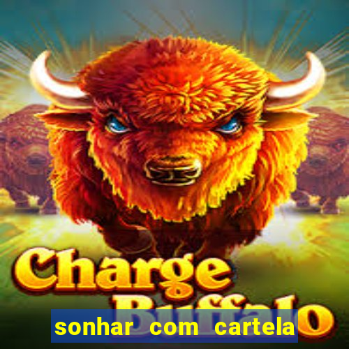 sonhar com cartela de bingo